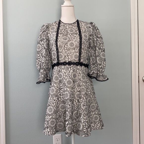 NWT Anthropologie Monique Lhuillier Lace Dress 6P - Picture 5 of 16